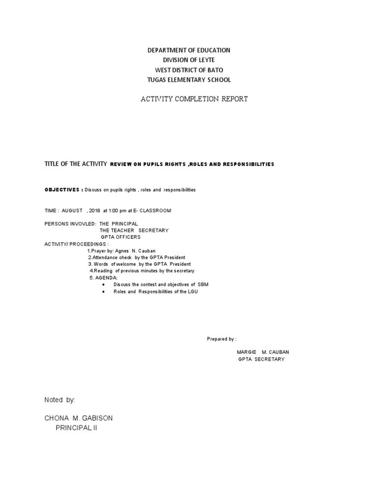 Pupils' Rights and Responsibilities Review | PDF