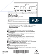 03a Pure Mathematics 3 - January 2021 Examination Paper-1