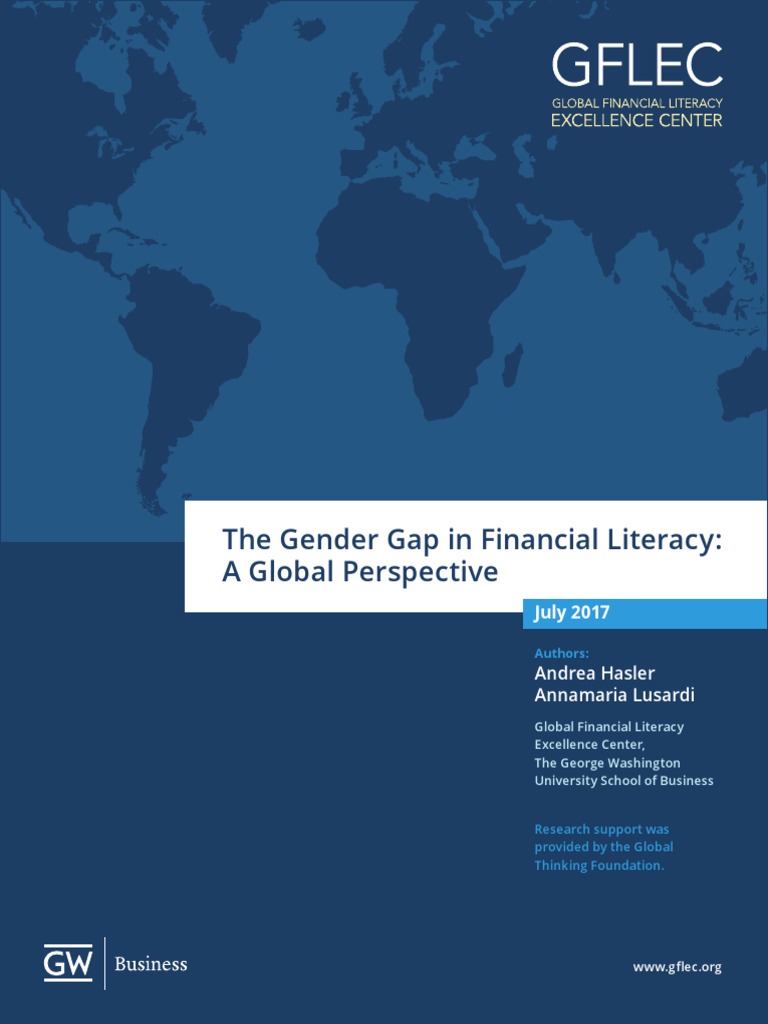 The Gender Gap In Financial Literacy A Global Perspective Report Pdf