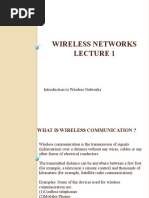 Wireless Network Lecture 1