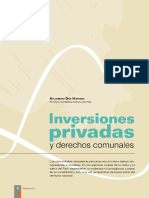 Inversiones Privadas y Derechos Comunales