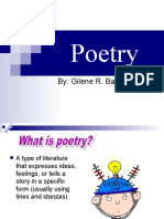 Poetry: By: Gilene R. Baguing