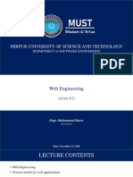 MIRPUR UNIVERSITY LECTURE ON WEB ENGINEERING PROCESS MODELS