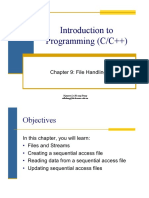 Introduction To Programming (C/C++) : Chapter 9: File Handling