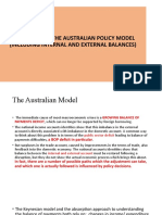 The Australian Policy Model and Internal-External Balances