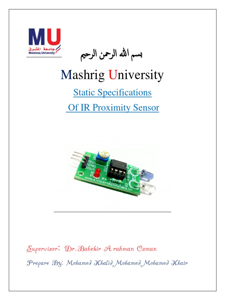 Static Specification Sensor | PDF | Sensor | Infrared