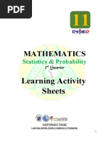 Statistics & Probability LAS 1