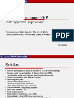 PHP Web Programming - Fundamentals