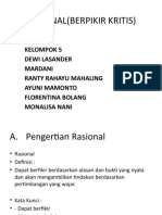 Rasional (Berpikir Kritis)