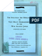 USSBS Report 66, The Strategic Air Operations of Very Heavy Bombardment in The War Against Japan (Twentieth Air Force)