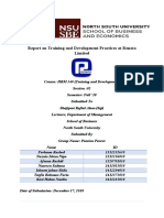 Report On Training and Development Practices at Renata Limited