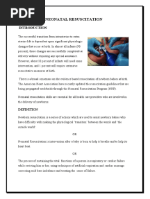Neonatal Resuscitation