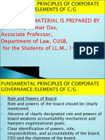 Fundamental Principle of Corporate Governance, Part-I