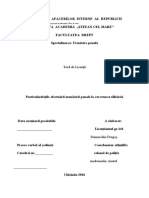 Particularităţile Efectuării Urmăririi Penale La Cercetarea Tîlhăriei