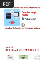 3-One Pass and Multi Pass Compiler