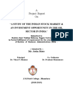 Indian stock market and oil sector investment report