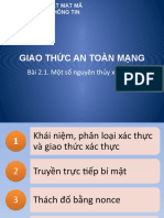 Bài 2.1. Một số nguyên thủy xác thực