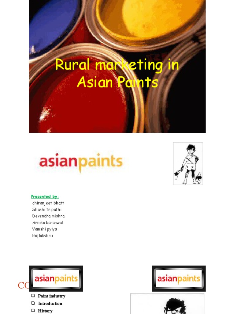 Asian Paints Rural | PDF | Marketing | Supply Chain Management