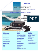 27Mhz CB Transceiver: O N W A