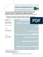 Faktor Risiko Keracunan Pestisida Pada Petani Hortikultura Di Kabupaten Lampung Barat