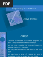 Programming Fundamentals: Arrays & Strings