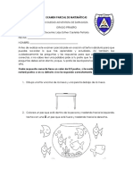 Examen Parcial de Matemáticas 1°