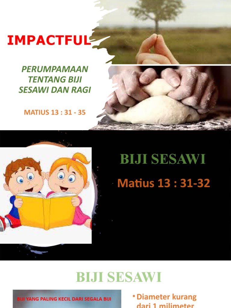 Renungan Katolik Harian: Filosofi Biji Sesawi dan Ragi