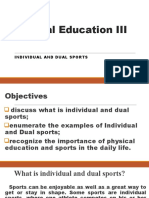 Physical Education III: Individual and Dual Sports