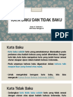 Modul Bahasa Indonesia Materi Kata Baku Dan Tidak Baku