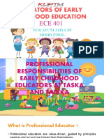 ECE Educators' Professional Responsibilities