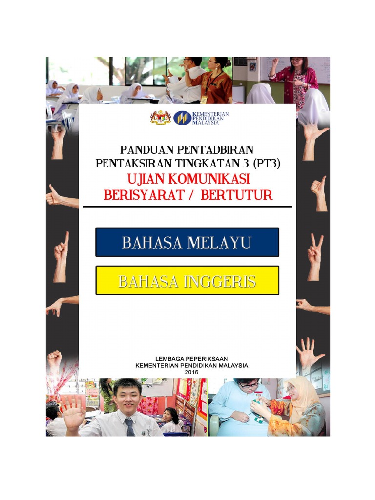 Panduan Pentadbiran Ujian Komunikasi Berisyarat Bertutur Pt3 2016 Pdf