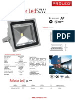 Ficha - Tecnic Reflector LED 50W (1x50W) Luz Fria 6500K