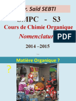 Module 18 : Chimie Organique Générale (Cours)