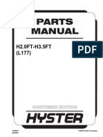 Hyster l177 (h2.0ft-h3.5ft) Forklift Parts Catalog Manual