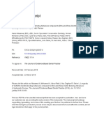 Masarwa - Longevity of Self-etch Dentin Bonding Adhesives Compared to Etch-and-rinse Dentin Bonding Adhesives- A Systematic Review