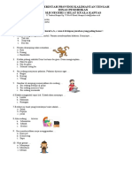 Soal UAS Bahasa Indonesia Kelas 1 Semester 1