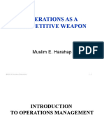 Operations As A Competitive Weapon: Muslim E. Harahap