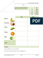 Favourite Fruit Tally Chart: © WWW - Teachitprimary.co - Uk 2017 27185 Page 1 of 2