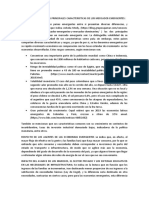 Comentarios Sobre Las Principales Caracteristicas de Los Mercados Emergentes