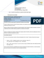 Activity Guide and Evaluation Rubric - Task 2 - Solving Problems of Decision Models Under Risks - En.es