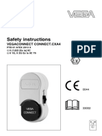 Axiom NW, 33002-EN Vegaconnect Safety Instructions