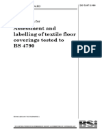 BS 5287-1988-Specification Assessment and Labeling of Textile Floor Coverings Tested To BS 4790