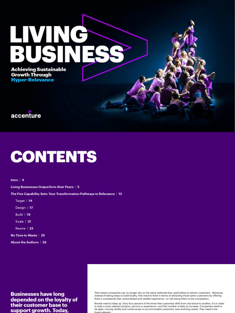 Accenture Living Business Research Report 2019 | PDF | Innovation ...