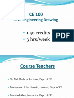 CE 100: Introduction to Civil Engineering Drawing