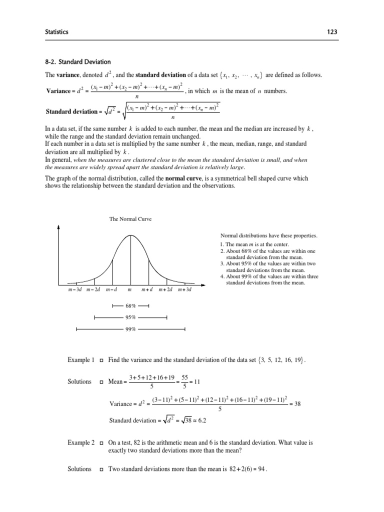 Understanding Standard Deviation | PDF | Mean | Standard Deviation