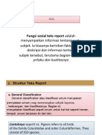 Fungsi dan Struktur Teks Report