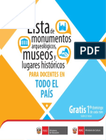 Brochure Museos y Monumentos