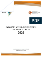 Informe Anual Suicidios en Puerto Rico - 2020
