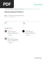 Marine Natural Products | PDF | Natural Products | Enzyme Inhibitor