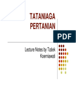 TATANIAGA PERTANIAN. Lecture Notes by Tatiek Koerniawati